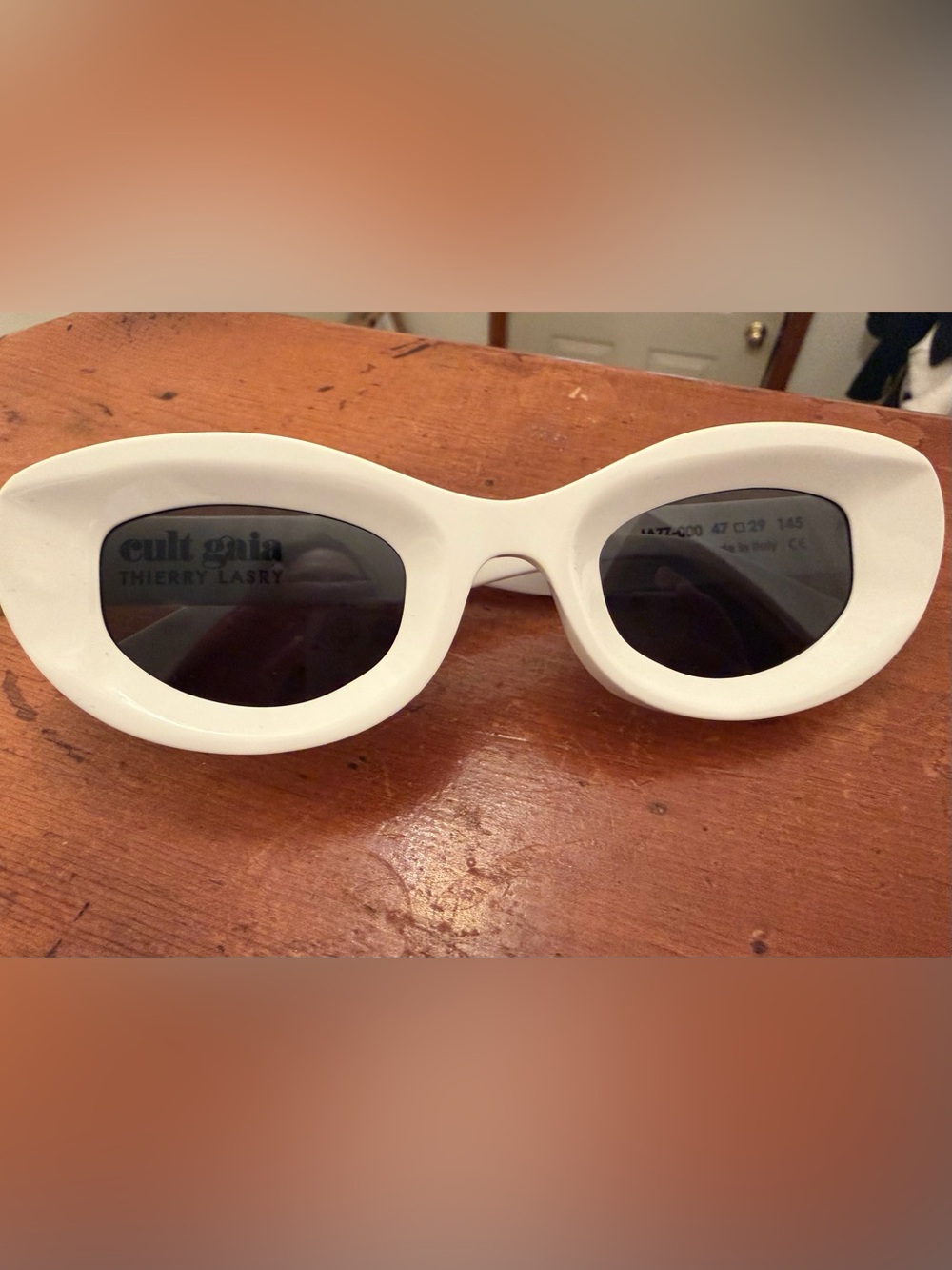 Cult Gaia x Thierry Lasry Jazz White Sunglasses